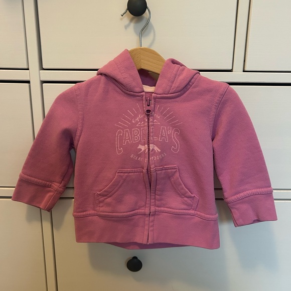 Cabela's Other - Cabelas pink zip up hooded jacket size 12-18 months